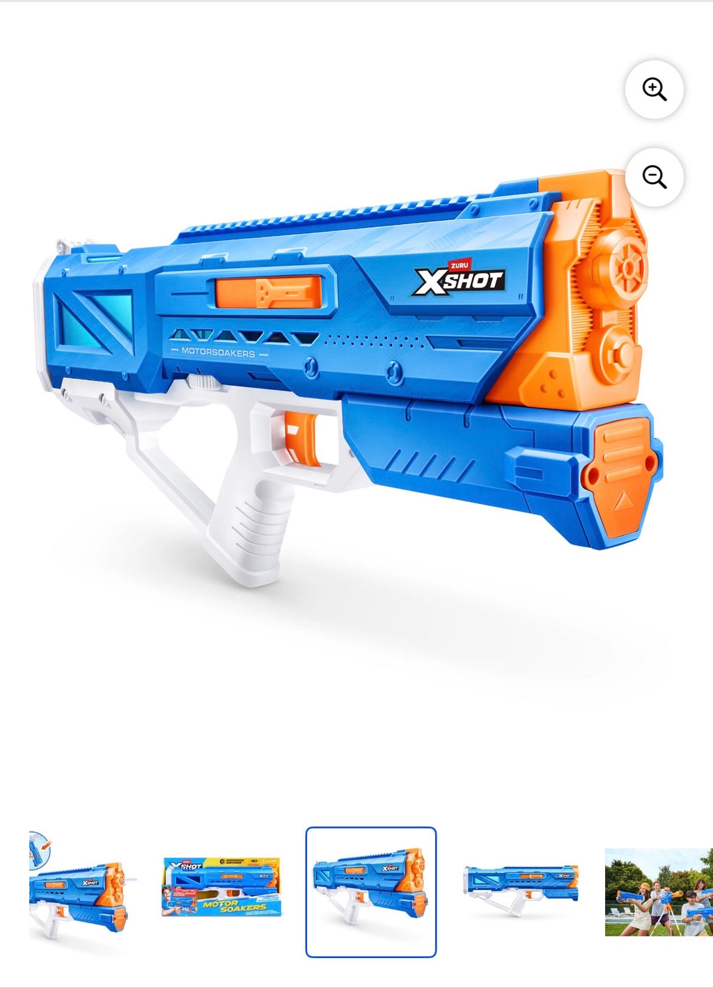 XSHOT Water Hydra Pulse Motor Soaker (Fast Fill) Motorized Outdoor Water Blaster by ZURU for Ages 8+