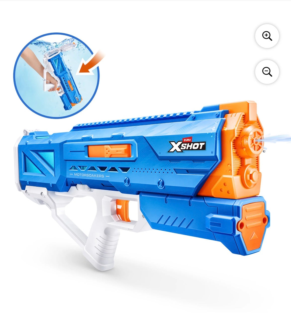 XSHOT Water Hydra Pulse Motor Soaker (Fast Fill) Motorized Outdoor Water Blaster by ZURU for Ages 8+
