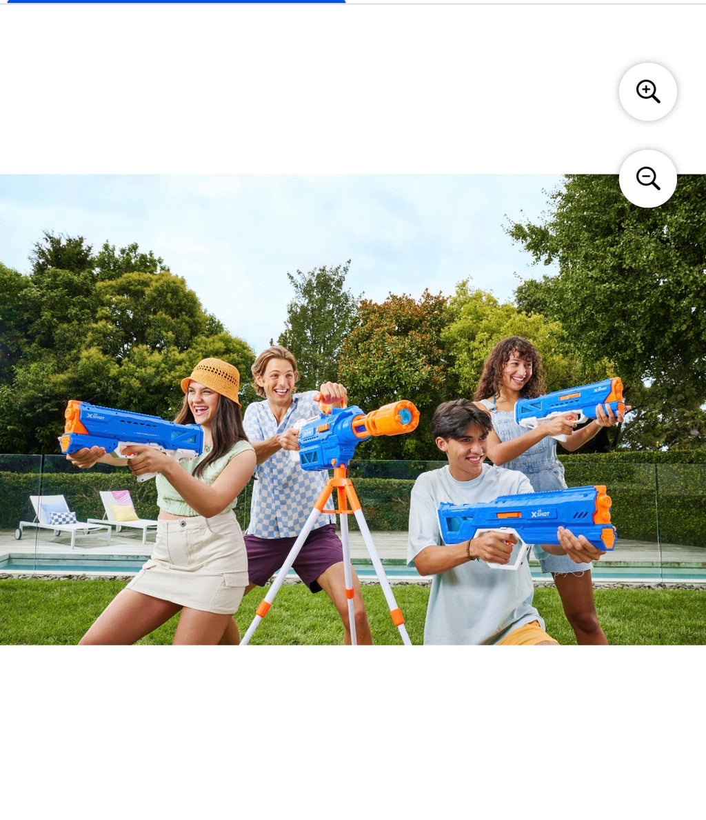 XSHOT Water Hydra Pulse Motor Soaker (Fast Fill) Motorized Outdoor Water Blaster by ZURU for Ages 8+